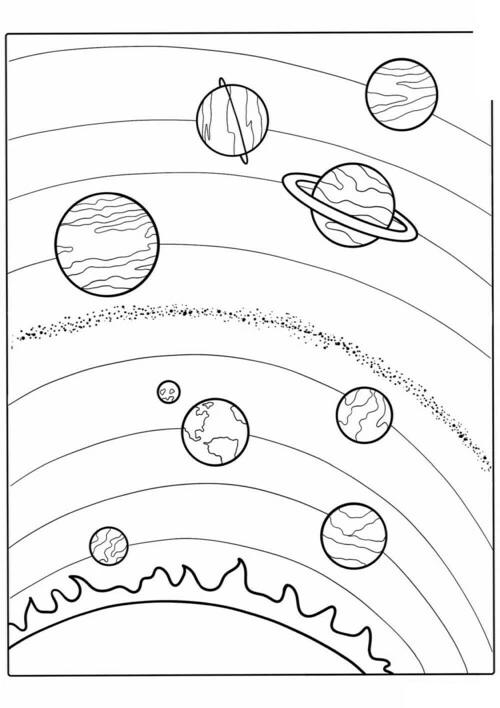 раскраски мальчикам распечатать бесплатно | Space drawings, Planet drawing, Space coloring pages