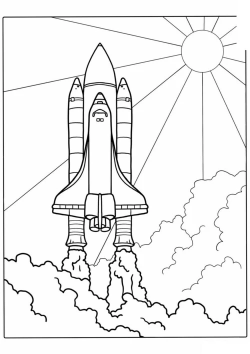 Ракета Раскраски для детей мальчиков