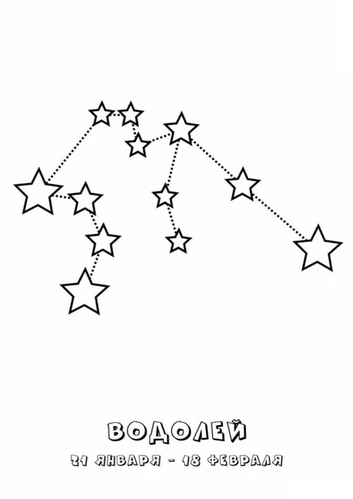 «Большая медведица созвездие» скачать раскраски