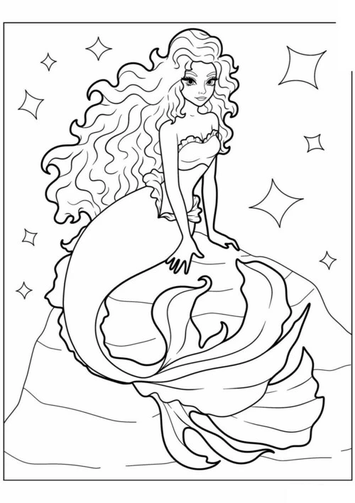 Mermaid Coloring Game for Kids для Android — Скачать