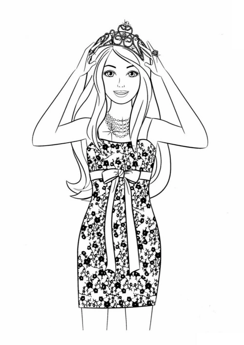 Раскраски Барби (Barbi coloring pages). Раскраски для девочек Барби