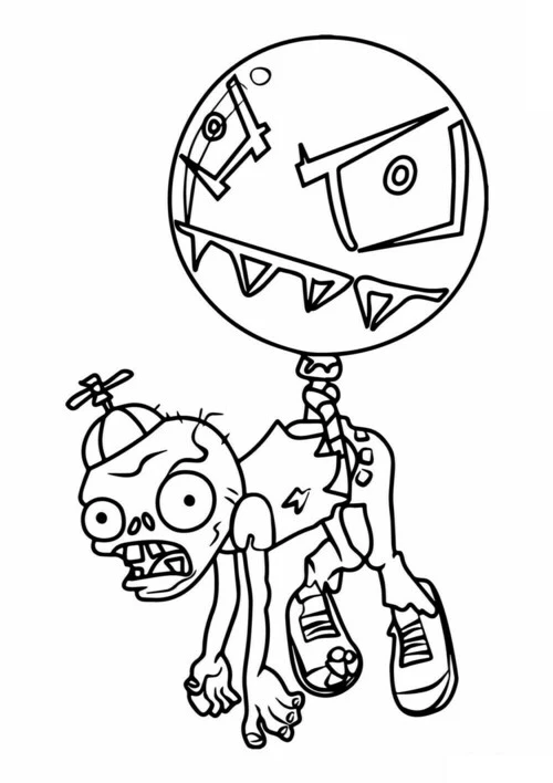 Раскраски Растения против Зомби / Plants vs Zombies free coloring pages