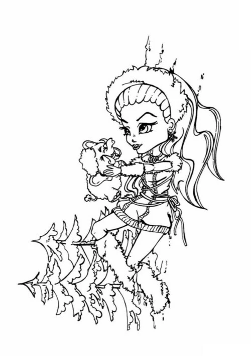 Spectra Monster High Coloring Pages