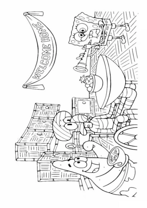 Раскраски Спанч Боб