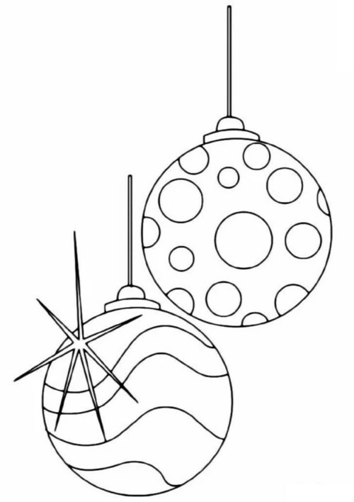 Новый год колокольчики Зимние рисунки раскраски