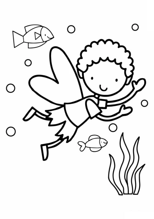 Раскраски Феи (Tinker Bell) Фея Динь (Тинкер Белл) Fairies coloring pages