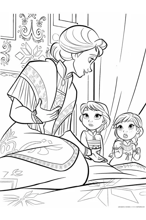 Раскраски Холодное сердце 2 (Frozen 2 coloring pages). Раскраска Холодное сердце 2