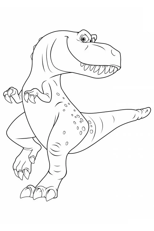 Раскраска Хороший динозавр #2084 распечатать беслатно
